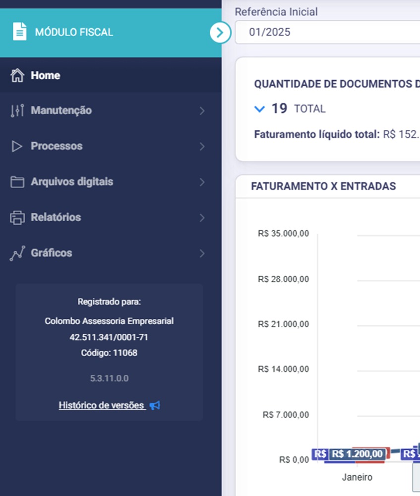Tela de notificações do app